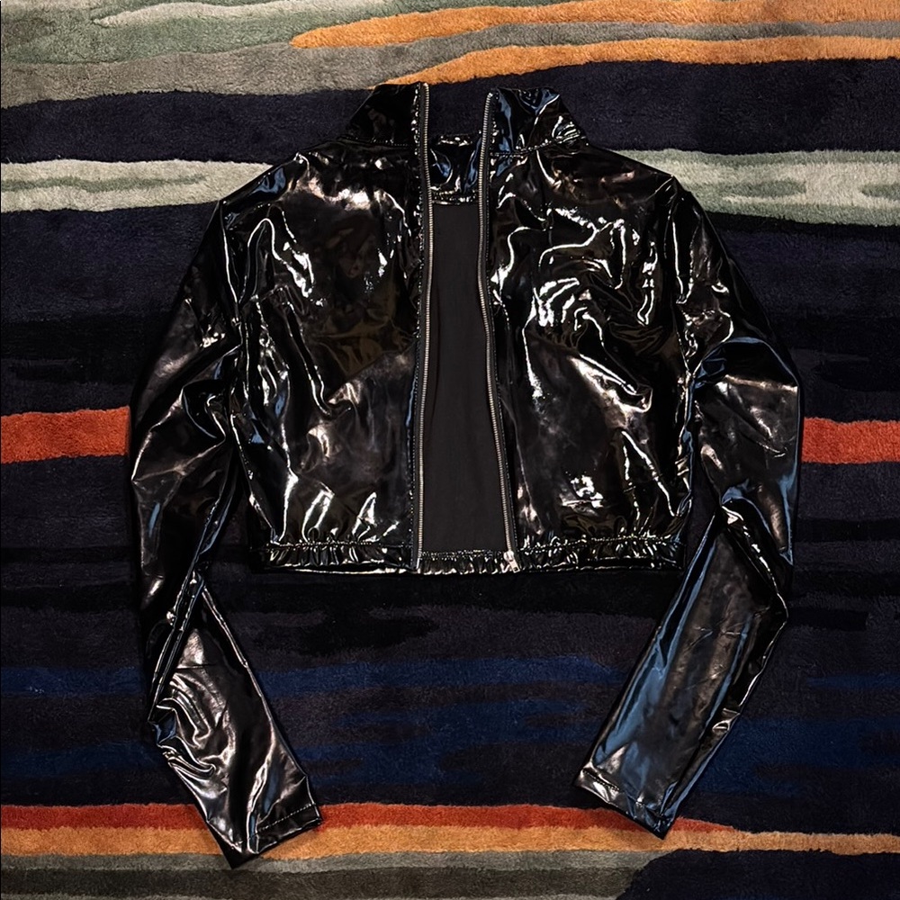 Black Glossy Women's Jacket